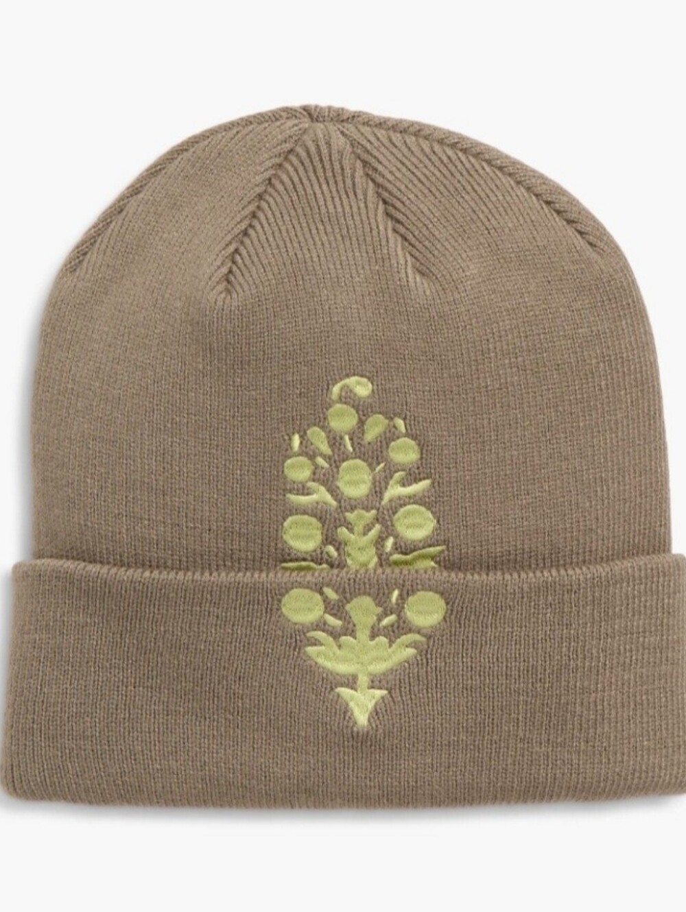 Free People Embroidered Logo Buti Benie. Folded Cuff Hat
